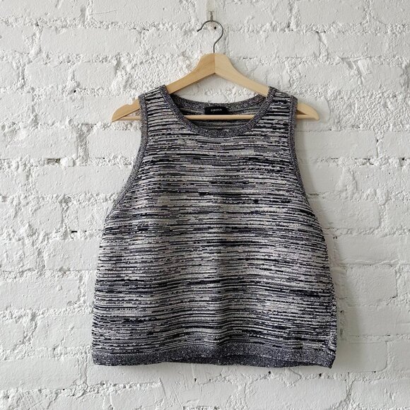 Aritzia Babaton Ribbed High Neck Tank Top - Picture 1 of 7